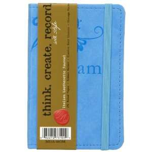  Markings Small Italian Leatherette Journal   Dream, Blue 