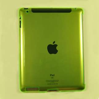 New Colorful Clear Crystal Hard Case Cover For iPad 2  