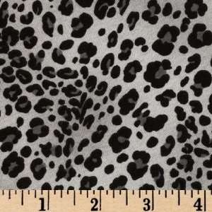   Double Knit Leopard Gray/White Fabric By The Yard: Arts, Crafts