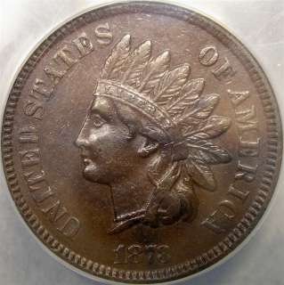 1873 INDIAN HEAD PENNY APPEALING VERY RARE BEAUTY DOUBLE DIE OBVERSE 