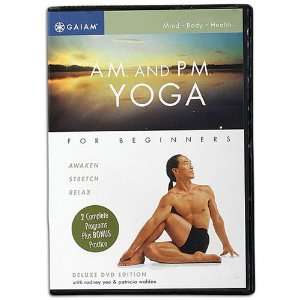  Gaiam AM/PM Yoga For Beginners DVD 2 Pack ( Beginner 