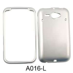   COVER CASE FOR HTC STATUS CHACHA SILVER Cell Phones & Accessories