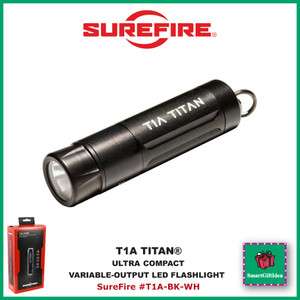 BLACK T1A TITAN_70 LUMENS ULTRA COMPACT FLASHLIGHT_SUREFIRE #T1A BK WH 