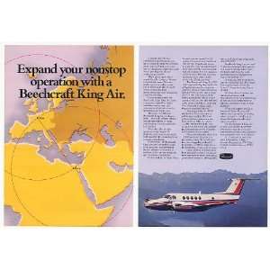  1976 Beechcraft Super King Air Photo 2 Page Print Ad: Home 