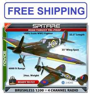Spitfire RTF Electric RC Plane    to US  