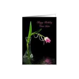  twin,sister,birthday, tulip, flower, pearl Card: Health 