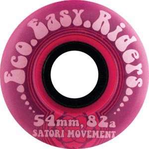  Satori Eco Easy Rider 54mm Skateboard Wheels 82a (Set Of 4 