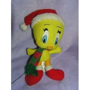   Stuffed Plush 8 Christmas Tweety Bird in Santa Hat: Everything Else