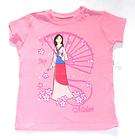 NWT  Pink Princess Mulan Shirt Girls Size Medium 7/8