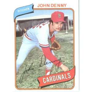  1980 Topps # 464 John Denny St. Louis Cardinals Baseball 
