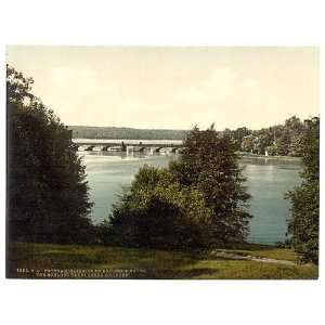   Reprint of Gleinicker Bridge from Babelsberg, Potsdam, Berlin, Germany