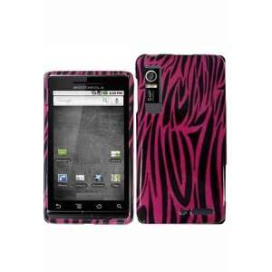  Motorola Droid 3 Graphic Case   Pink Zebra (Free 