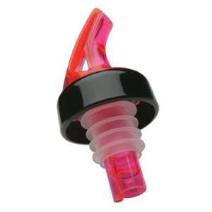  Free Pour Collared Pourer   Red (case of 12 pour spouts 