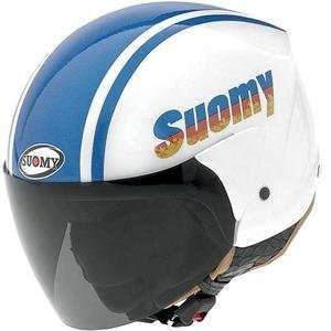  Suomy Jet Light Stripe Helmet   X Small/White/Blue 