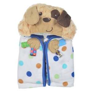  Taggies Puppy Pal Hooded Towel   blue, one size Baby