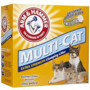 Arm & Hammer Multi Cat Strength Clumping Litter   Unscented   20 lb 