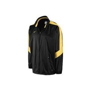 Nike Backfield Woven Full Zip Jacket   Mens   Black/Bright Gold/Bright 