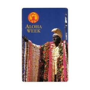  Collectible Phone Card 3u King Kamehameha Statue & Aloha 