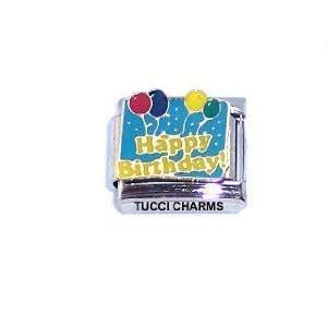 HAPPY BIRTHDAY with balloons Italian Charm: Jewelry