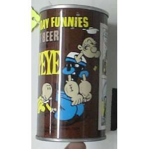  Vintage Sunday Funnies Root Beer Can (Emptied) Popeye and 