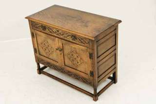 Antique Scottish Arts & Crafts Oak Sideboard, Buffet, Server, Hall 