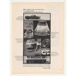  1966 Triumph TR 4A IRS English Heart Italian Body Print Ad 