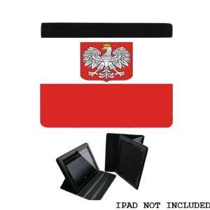  Poland Polish Flag iPad Leather and Faux Suede Holder Case 