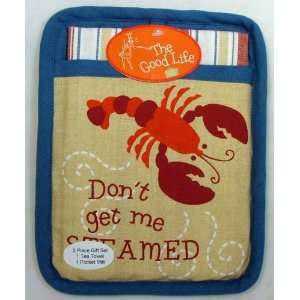  Dont Get Me Steamed Lobster Tail TiKi Potholder Kitchen 