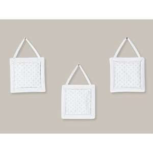 Solid White Minky Dot Wall Hanging Accessories by JoJO 