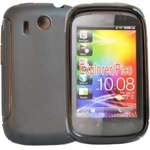   black Gel case cover pouch holster for htc pica explorer: Electronics