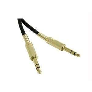  50ft Pro Audio 1/4in TRS M/M Cable Black Electronics
