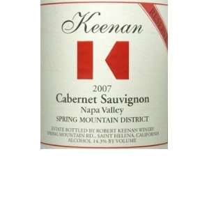 2007 Keenan Cabernet Sauvignon Spring Mountain District Reserve 750ml