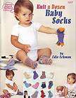 ASN Knit a Dozen Baby Socks pattern book infants copyright 2001