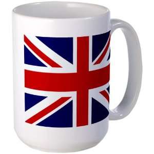   : Large Mug Coffee Drink Cup British English Flag HD: Everything Else