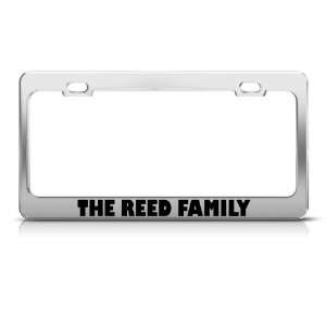  The Reed Family license plate frame Stainless Metal Tag 