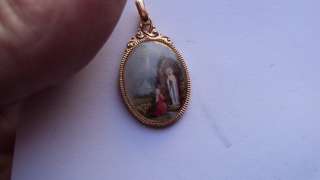 ITALIA RELIGIOUS ANTIQUE MEDAL Mary mother  