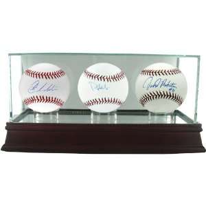   Glass Triple Display Case   Sports Memorabilia