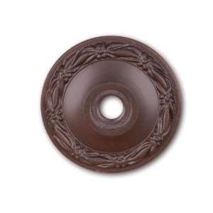 Rk International   Rki Flat Deco Leaf Knob Backplate (Rkibp489Rb) Oil 