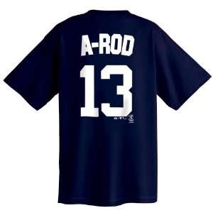 Alex Rodriguez New York Yankees Big & Tall Name & Number Tee:  