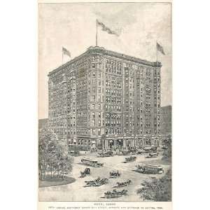  1893 Print Savoy Hotel Fifth Avenue New York City 