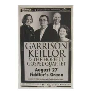  Garrison Keillor Abd The Hopeful Gospel Quartet Handbill 