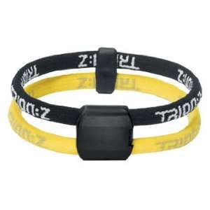 Trion Z Black/Yellow Ionic/Magnetic Dual Loop Single Bracelets 