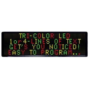  Electro E Programmable Tri Color LED Sign Display 11.5 x 