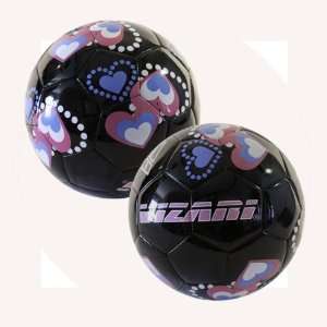  Vizari Retro Heart Mini Trainer Soccer Balls BLACK 1 