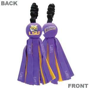   : LSU Tigers Purple Plush Pompom Squeaker Dog Toy: Sports & Outdoors