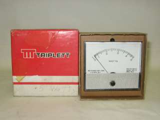 TRIPLETT 0 .5 WATT ANALOG PANEL METER 360 G w/Parts NOS  