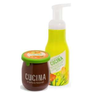 Cucina Foaming Hand Soap and Candle Duo   Zucchini Flower 