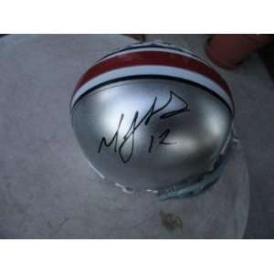 Michael Jenkins Signed Ohio St. Buckeyes Mini Helmet   Autographed 
