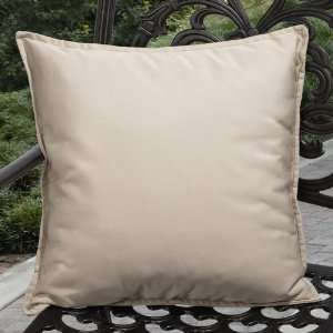  Sunbrella 20 Outdoor Throw Pillows in Antique Beige (Set 
