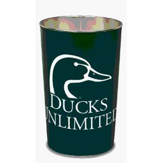 Ducks Unlimited Green Logo Trash Can ** 